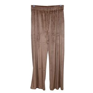 SKIMS Velour Wide Leg Track Pants Sienna Large